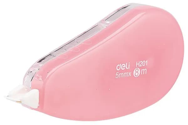 Лента корректирующая Deli, 1027175, цвет корпуса в ассортименте, 8 м х 5 мм
