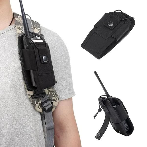 Тактический подсумок для радиостанции MOLLE (15 6,5 5 см) универсальный чехол для рации на пояс или разгрузку