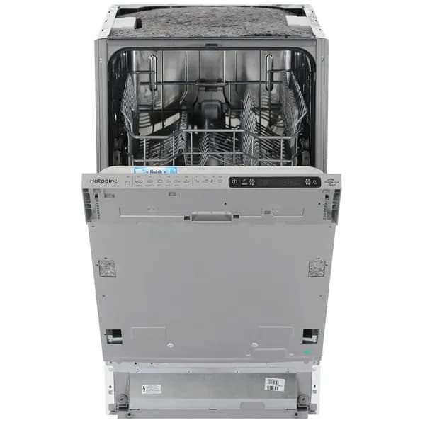Встраиваемая посудомоечная машина Hotpoint 10 комплектов, конденсационная сушка, 6 программ, инверторный двигатель, серый