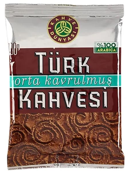 Турецкий кофе Kahve Dunyasi, 100 г шт. средняя обжарка, 100% арабика, насыщенный аромат