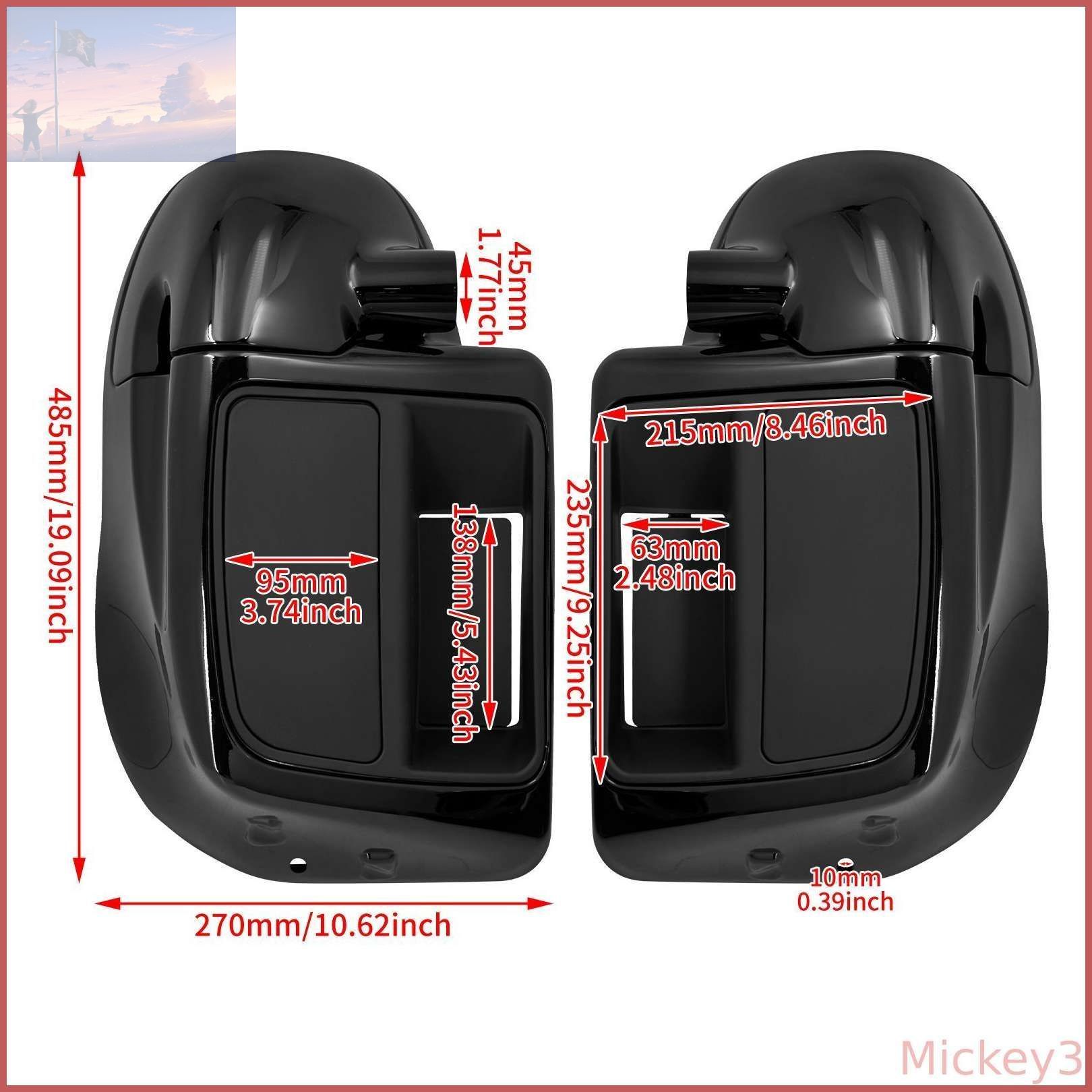 2 шт. нижнего вентиляционного обтекателя для Harley Touring Road King Street Glide 2014-2020 годов выпуска