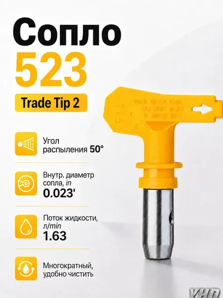 Сопло Trade Tip 2 523 безвоздушное для покрасочного пистолета / для краскопульта