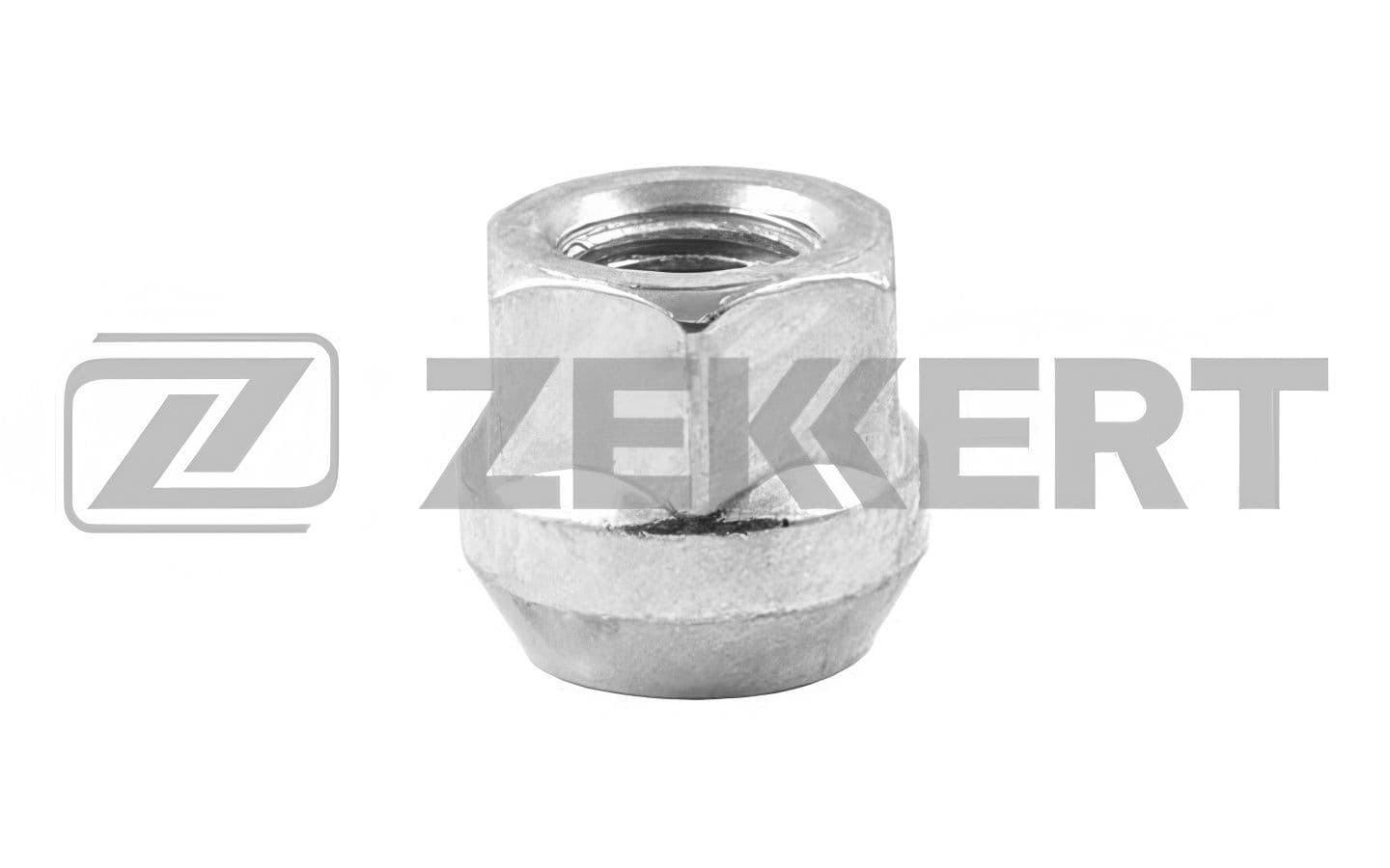 Гайка колесная конус, M12x1.5 L 21, ключ 19 цинк BE-4063 ZEKKERT