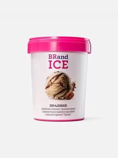 Мороженое сливочное BRandICE пралине с орехами пекан БЗМЖ 500 г