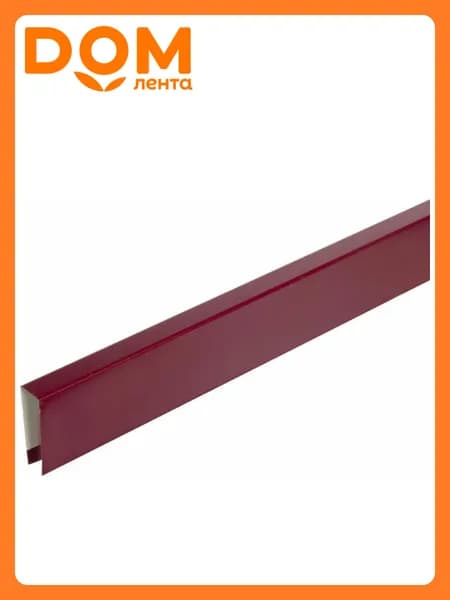 Планка заборная 8х2000 RAL3005 красное вино, металл