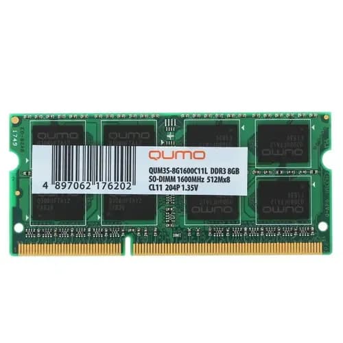 QUMO Оперативная память DDR3, 1600 МГц, 1 x 8 ГБ (QUM3S-8G1600C11L)