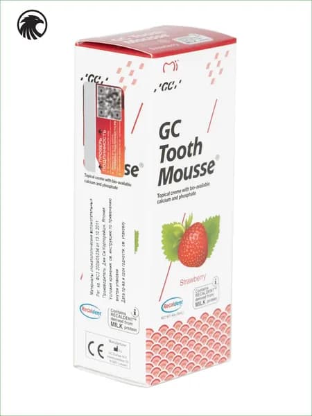 Зубной гель Tooth Mousse Тус Мусс, для восстановления и укрепления эмали, клубника, 40г. (35мл.)