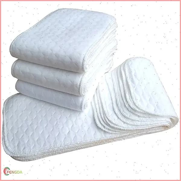 Premium Soft Подгузники для новорожденных, 100% хлопок, ультра-тонкие. Впитывающие трехслойные - Вкладыши для многоразовых подгузников марлевые хлопковые, комплект 5 штук