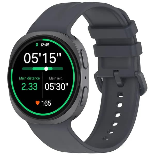 Силиконовый ремешок для Samsung Galaxy Watch9 и Watch8, 40 мм, тёмно-серый