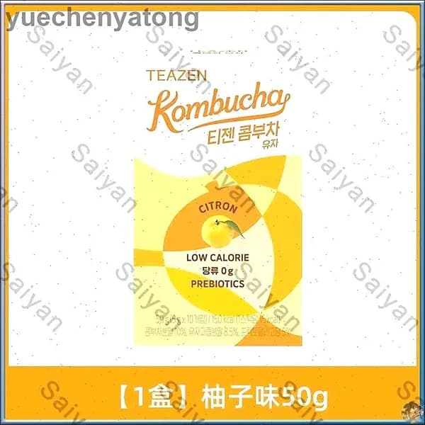 TEAZEN Kombucha Комбуча со вкусом помело и пробиотиками, 50 г (5 г*10 шт)