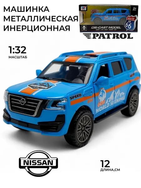 Машинка металлическая модельная гоночная, джип голубая K175A75-2