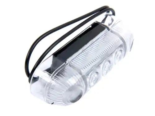 Фонарь габаритный накладной LED белый (красный свет) c проводом Schmitz