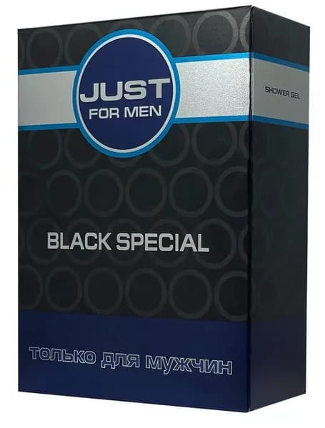 Just for Men подарочный набор, Black, Шампунь 210 мл, Гель для душа 210 мл