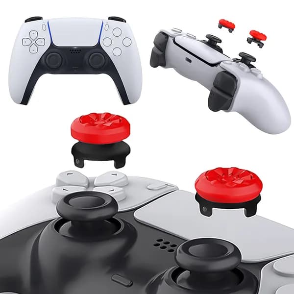 Красные насадки для стиков контроллеров PS4 и PS5
