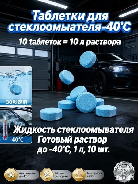Жидкость стеклоомывателя, 26 л, 10 шт.