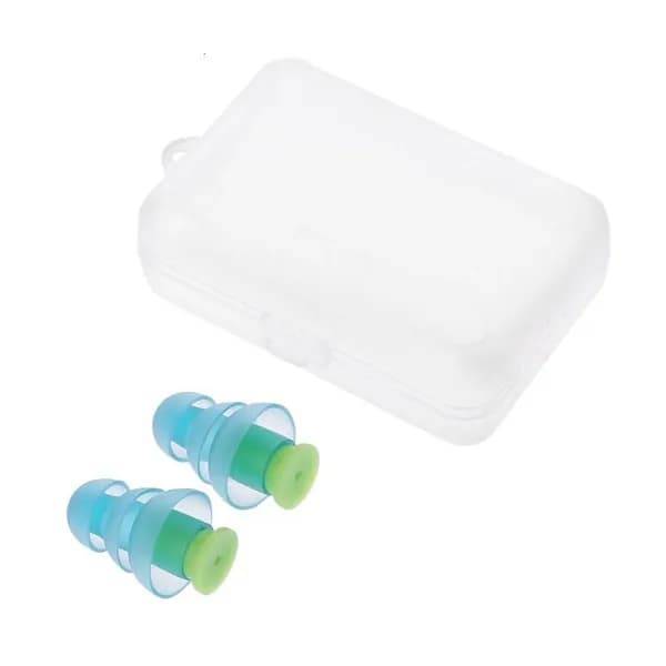 Силиконовые беруши 1 пара мягкие водонепроницаемые для защиты от шума в путешествиях и кемпинге