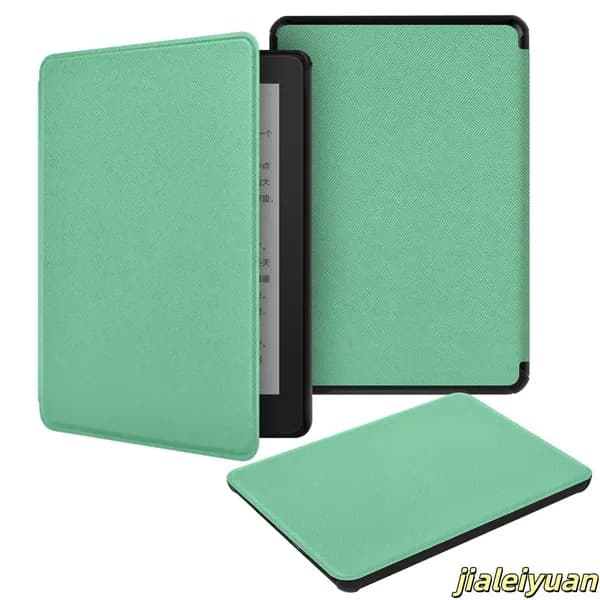 Чехол для Kindle Paperwhite 12 (2024) и Colorsoft Signature Edition, 7", мятно-зелёный, с авто-пробуждением