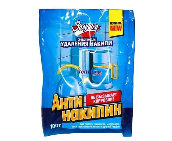 Антинакипин Золушка для удаления накипи в чайниках 100 г