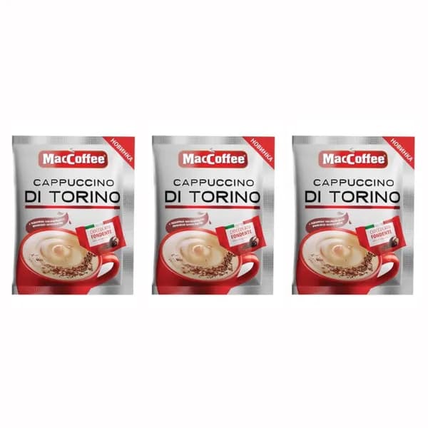 MacCoffee Кофейный напиток Cappuccino di Torino, с шоколадной крошкой, 25 гр, 20 пакетиков в упаковке, 3 уп/