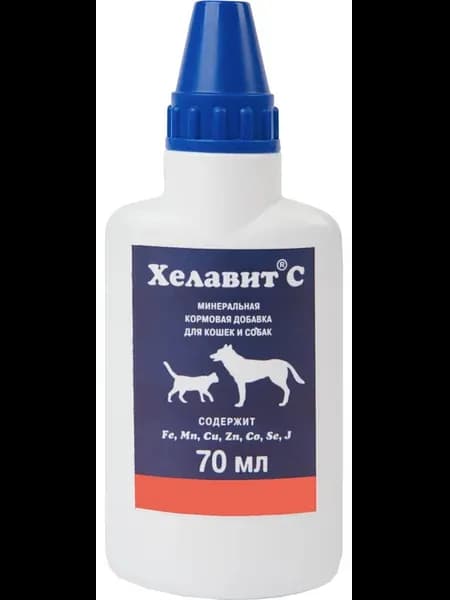 Хелавит С минеральная кормовая добавка для кошек и собак