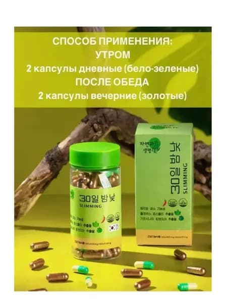 Южнокорейские капсулы жиросжигатель День и Ночь
