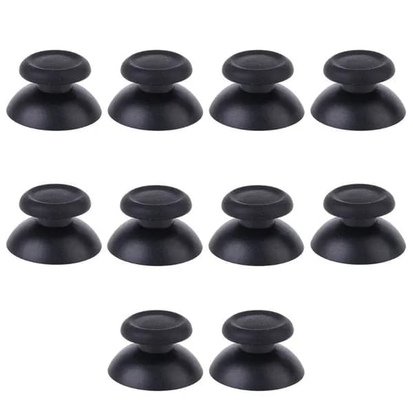 Аналоговые стики - грибки на геймпад / джойстик 10 штук для 3D стиков Sony Playstation 4 dualshock ps4 черные / накладки