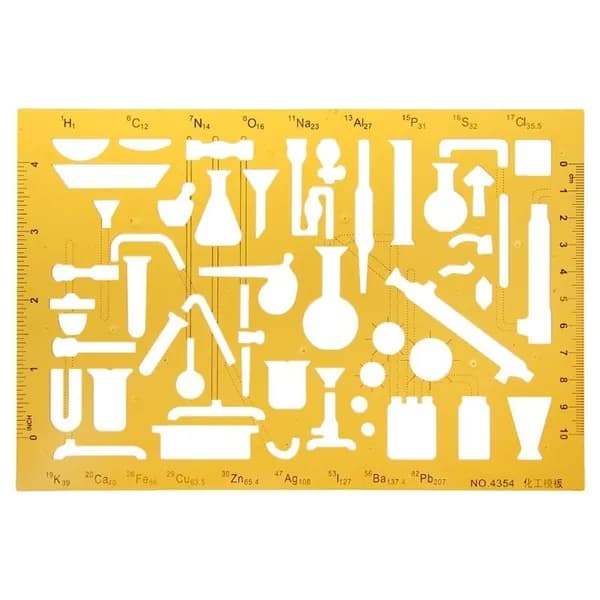 Шаблон линейки для чертежей K Resin, Фиолетовый