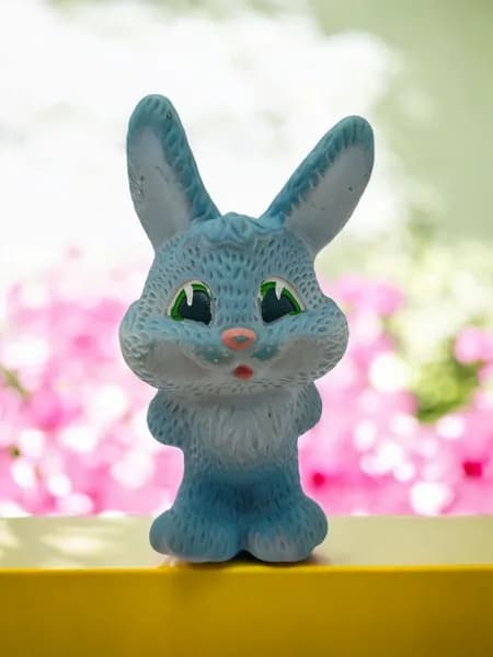 Винтажная игрушка "Зайчик", СССР, высота 14см