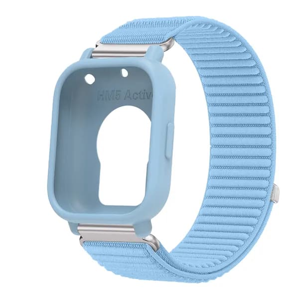 Нейлоновый ремешок с силиконовым чехлом, совместимый с Redmi Watch 5 Lite. Имеет тканый дизайн с эластичностью для мягкой и удобной посадки.
