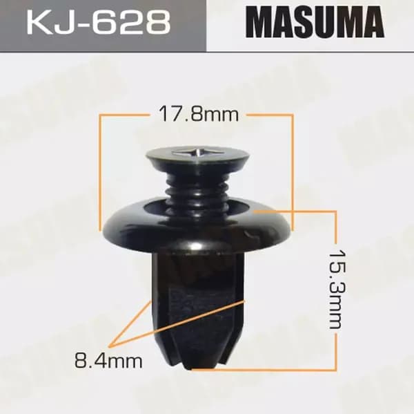 Masuma Клипса крепежная автомобильная, 1 шт.
