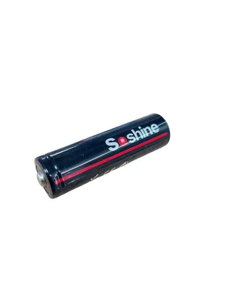 Аккумулятор Soshine 14500 INR 900mAh 3.7V 3.33Wh Li-ion (без защиты, высокий плюс) , 1шт.