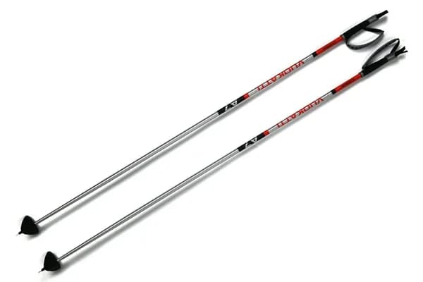 Палки лыжные 135 см Vuokatti ALU 049774, цвет Black/Red