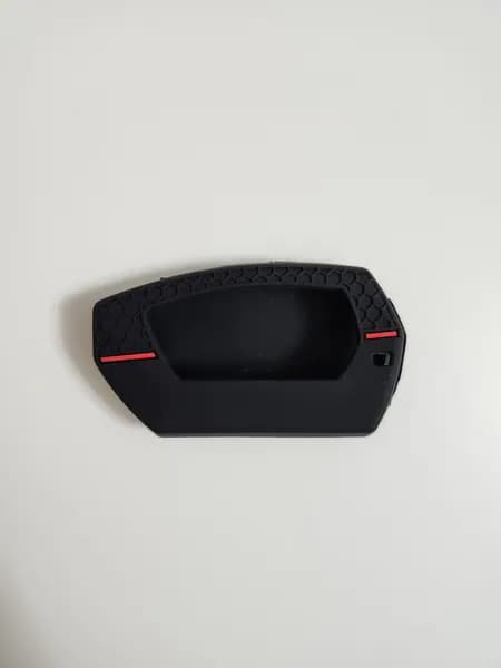 Чехол для брелка Пандора дх90/91, защитный силиконовый чехол Pandora DX90/91/D010/022, черные соты с красной полоской