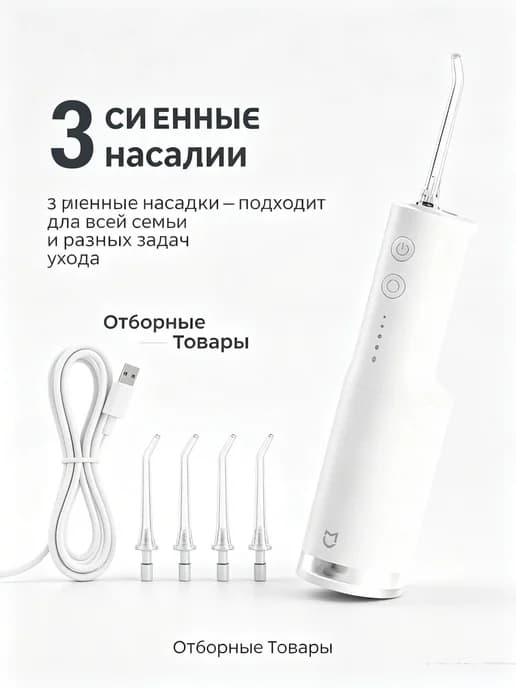 Импульсный ирригатор 140 psi для глубокой очистки зубов