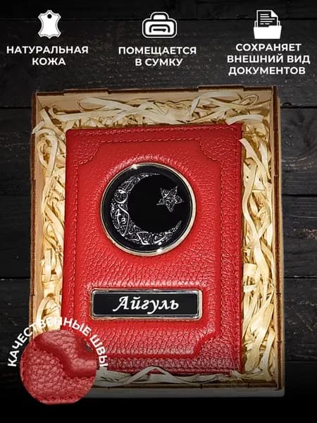 Обложка для автодокументов именная Айгуль