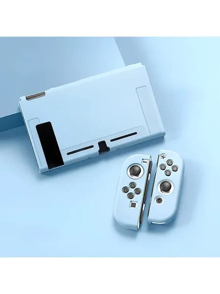Защитный чехол для OLED-консоли Switch и мягкого чехла Joy-Cons из ТПУ Противоударный ультратонкий для семейных игровых вечеринок