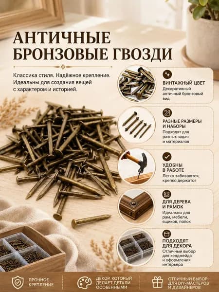 Гвозди 1.5 x 20 мм  100 шт