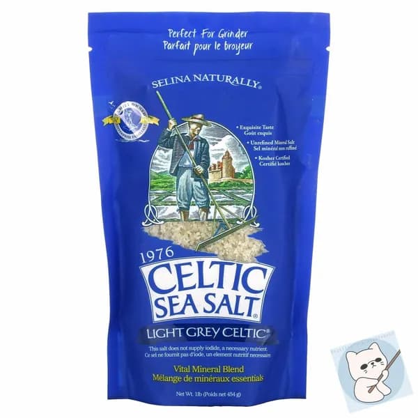 Celtic Sea Salt, Light Grey Celtic, Кельтская соль / смесь основных минералов, серый, 454 гр, средний помол