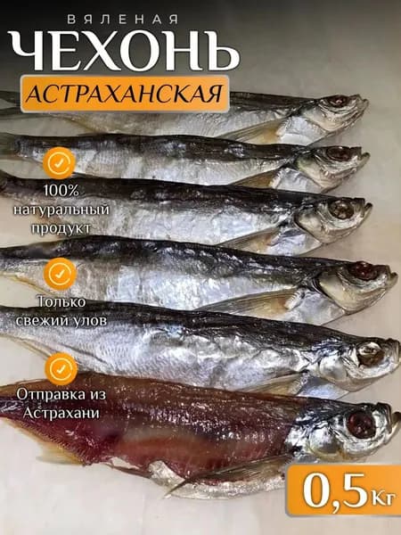 Чехонь вяленая астраханская рыба 0,5 кг