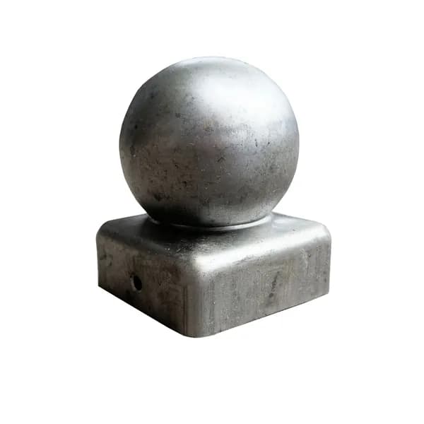 ZG50 Металлическая заглушка 50*50 в виде шара h70мм (d45мм)
