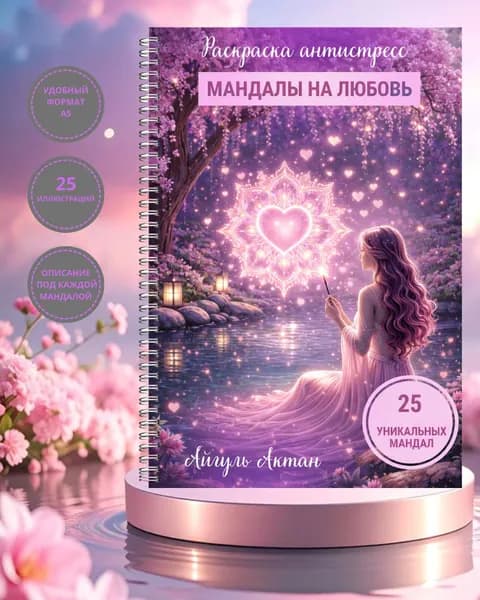 Раскраска "Мандалы на любовь"