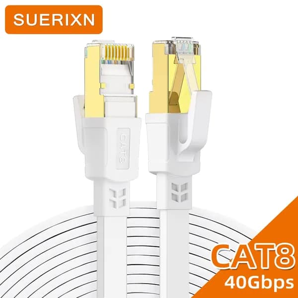 Кабель для интернет-соединения RJ-45/RJ-45, 0.5 м, белый