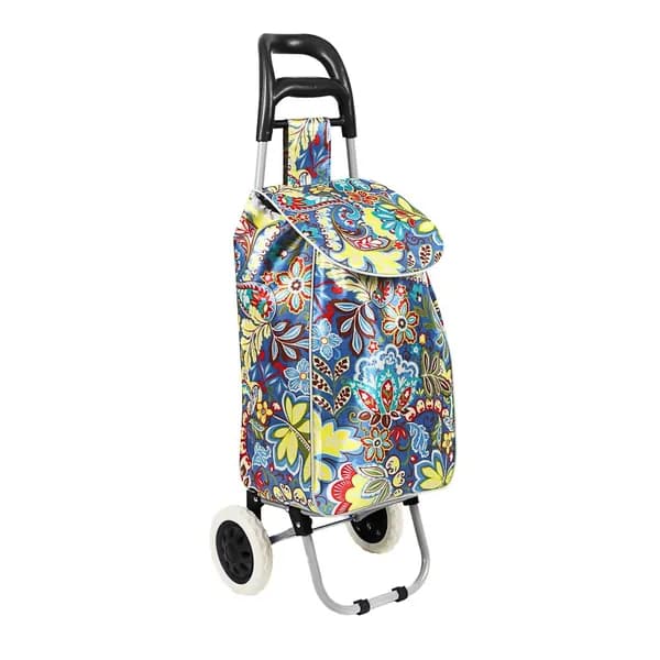 Тележка + сумка, до 30кг, 36x26x95см, 32л, 600D полиэстер, колеса ЭВА d16см VETTA. Товар уцененный