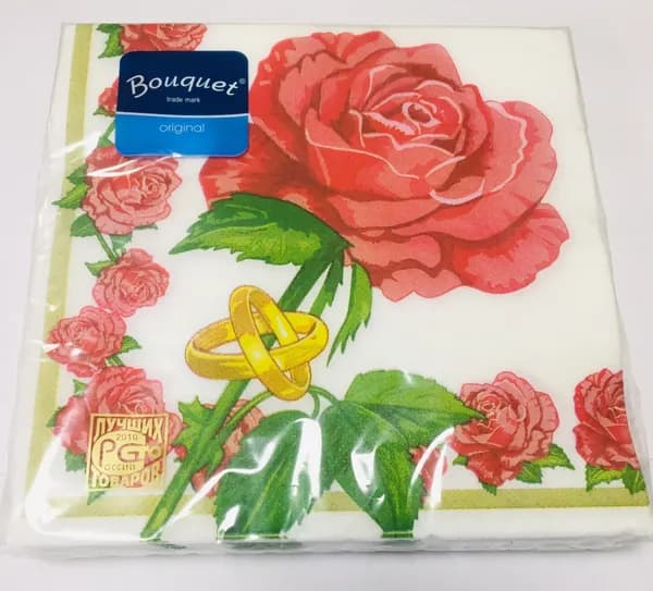 Bouquet Бумажные салфетки, 1 шт.