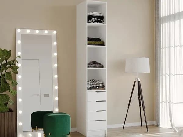 Гардеробная "Британи 26" 400х2400х500, белый