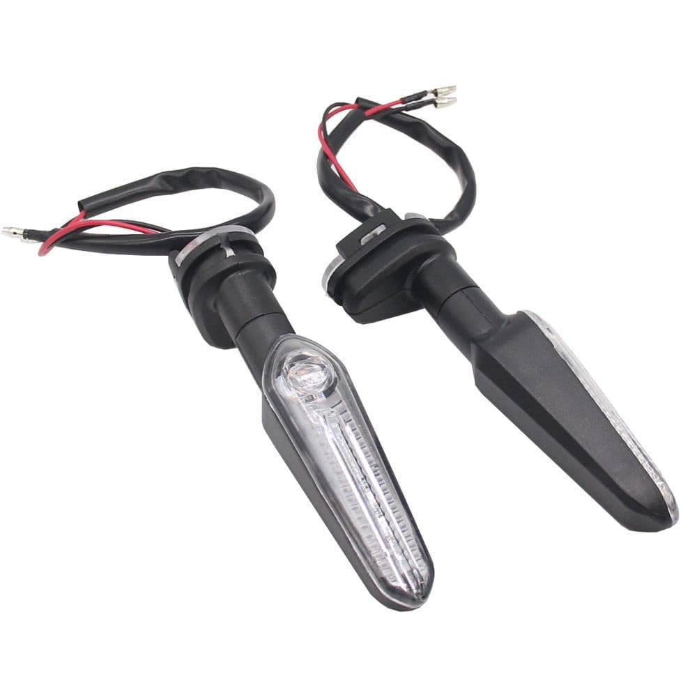 2 шт. Четкие линзы LED поворотных сигналов с амберным светом для Yamaha FZ MT XSR YZF Tracer