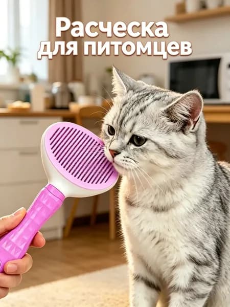 расческа для кошек и собак, дешеддер, пуходерка