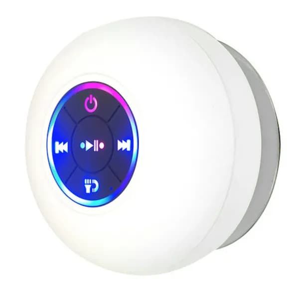 Водонепроницаемая Bluetooth-колонка с LED-подсветкой и присоской