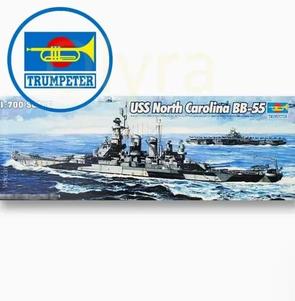 05734 1/700 Американский North Carolina BB-55 Модель военного корабля