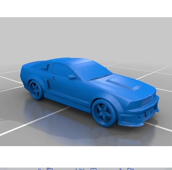 Ford Mustang Eleanor. Масштабная модель 1:72.